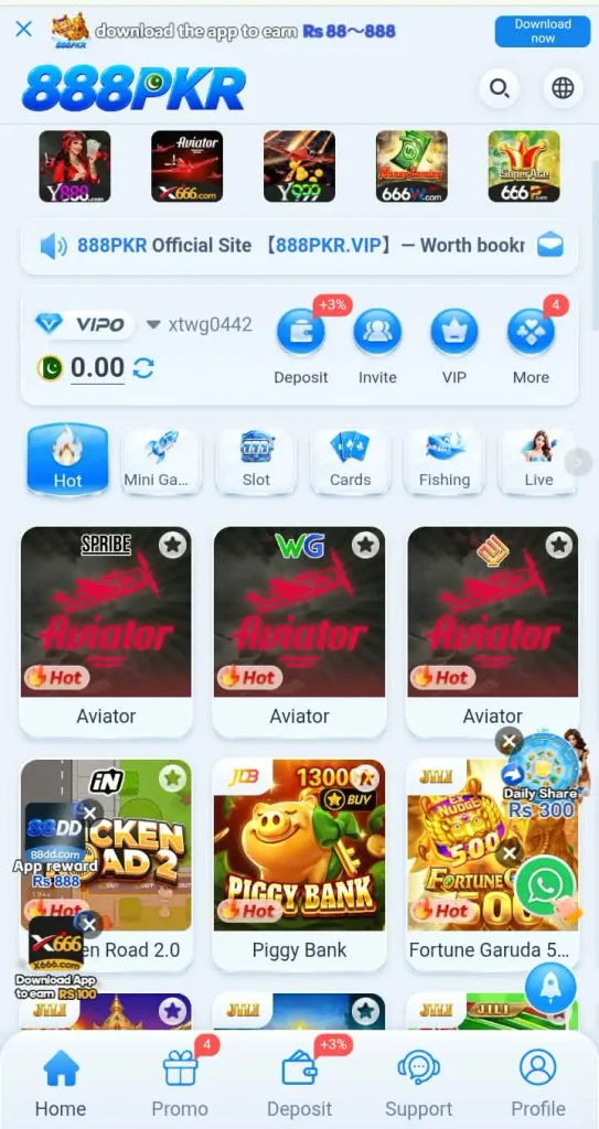 888 PKR Game